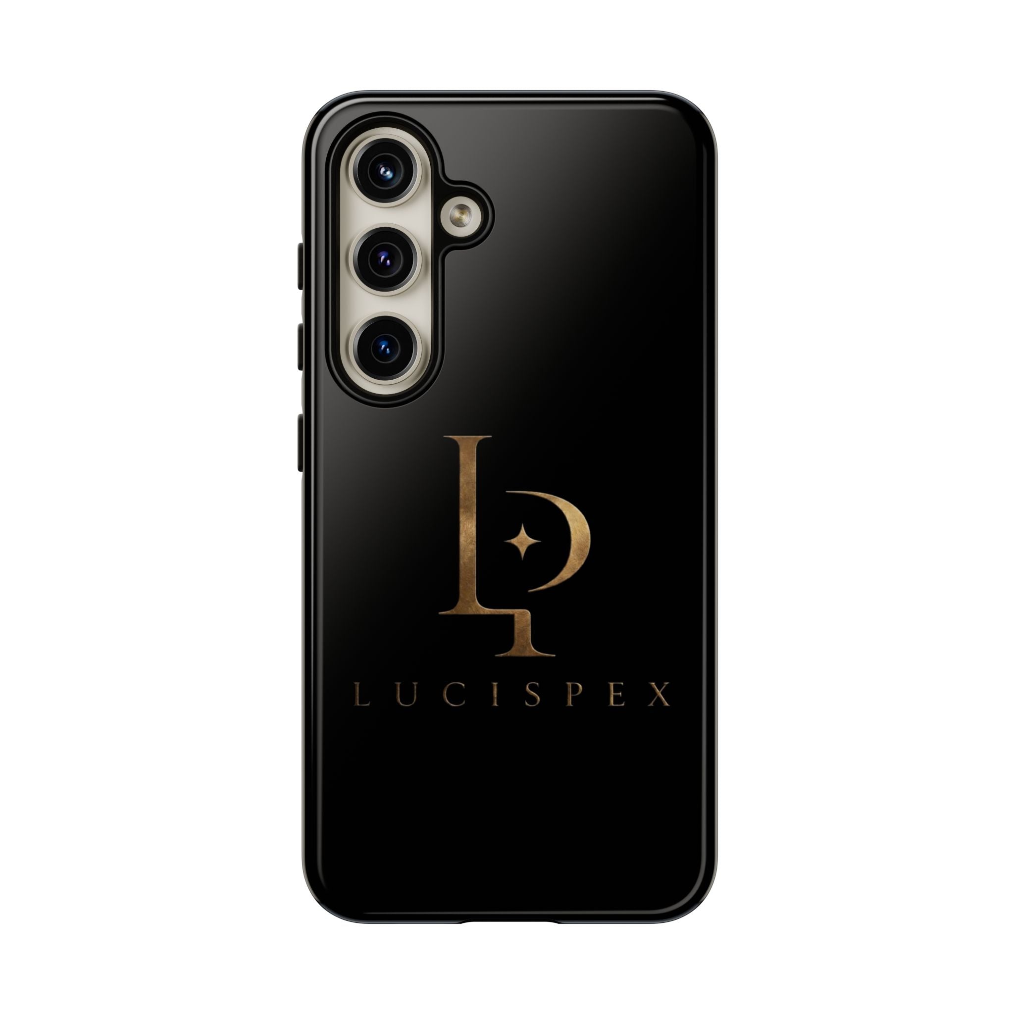Phone Case — Black Lucispex Logo Tough Protective Case