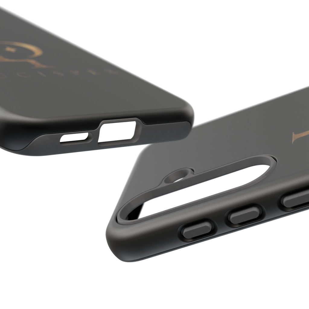 Phone Case — Black Lucispex Logo Tough Protective Case