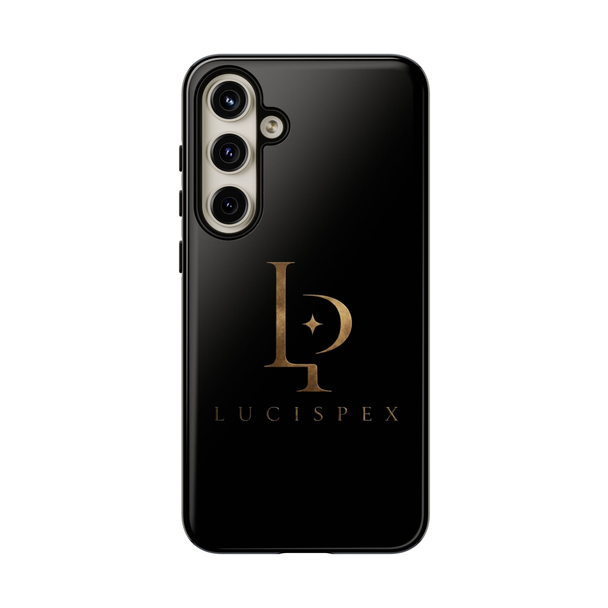 Phone Case — Black Lucispex Logo Tough Protective Case