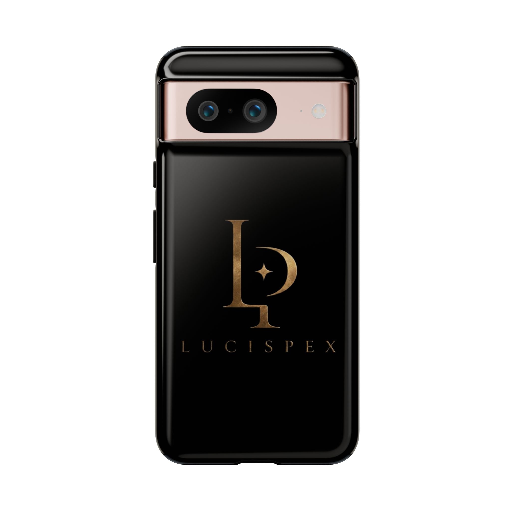Phone Case — Black Lucispex Logo Tough Protective Case