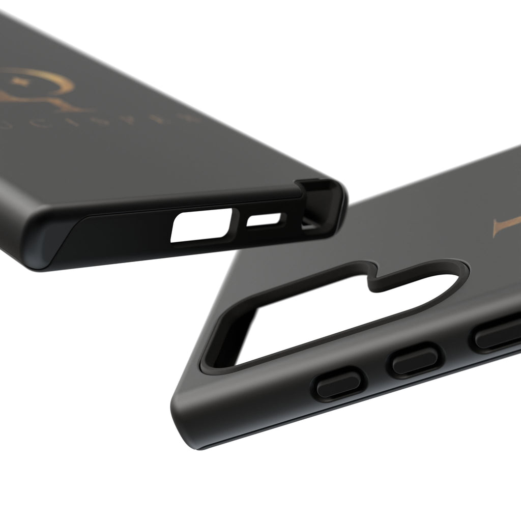Phone Case — Black Lucispex Logo Tough Protective Case
