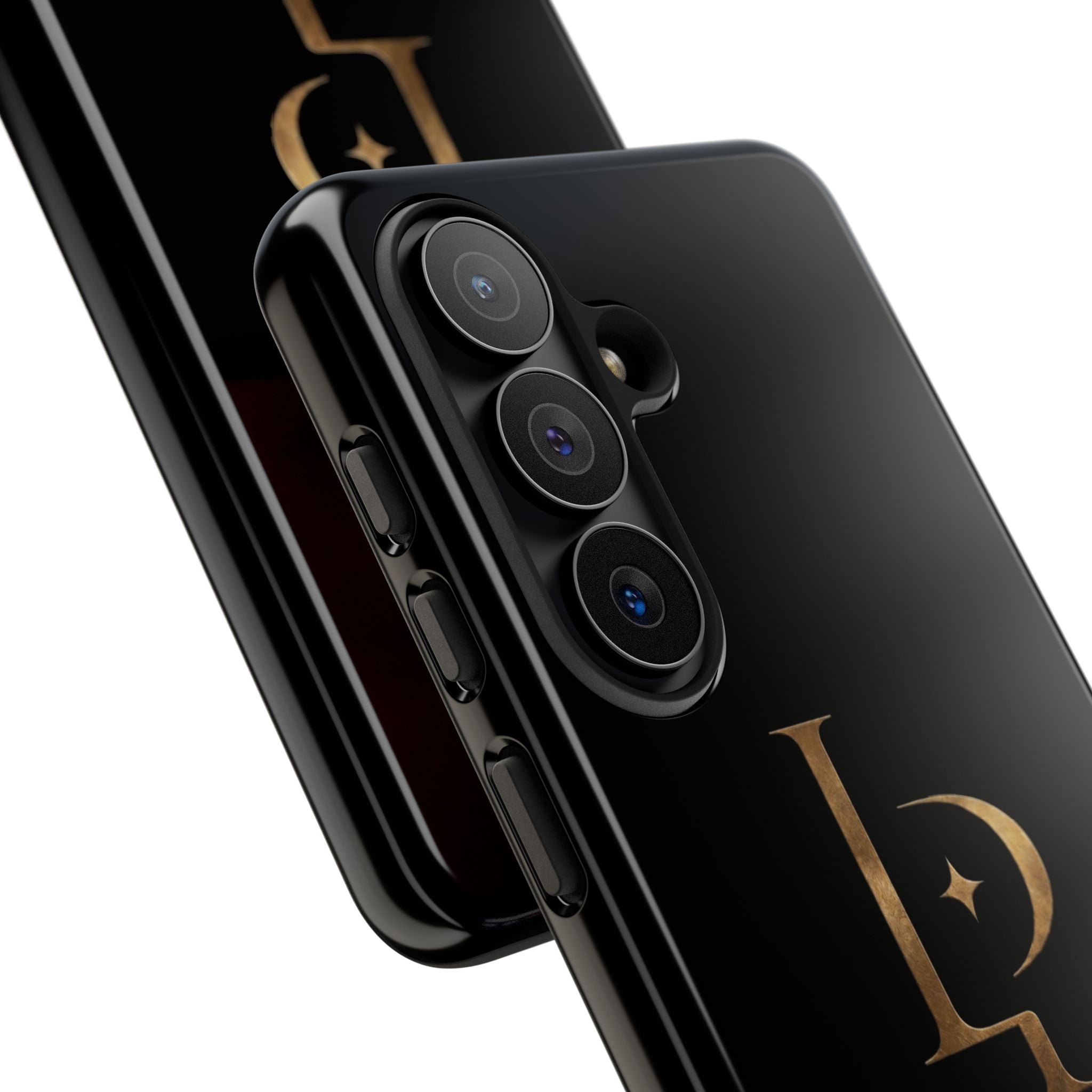 Phone Case — Black Lucispex Logo Tough Protective Case