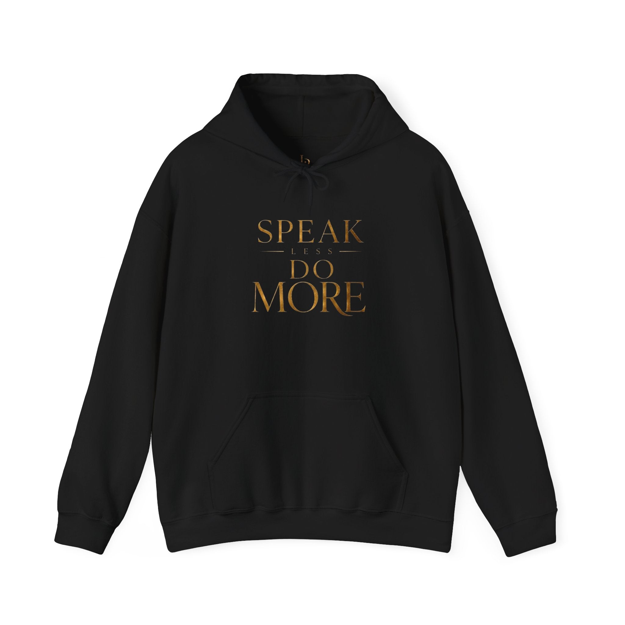 Speak Less, Do More - Gold Hoodie — Minimalist Inspirational Pullover
