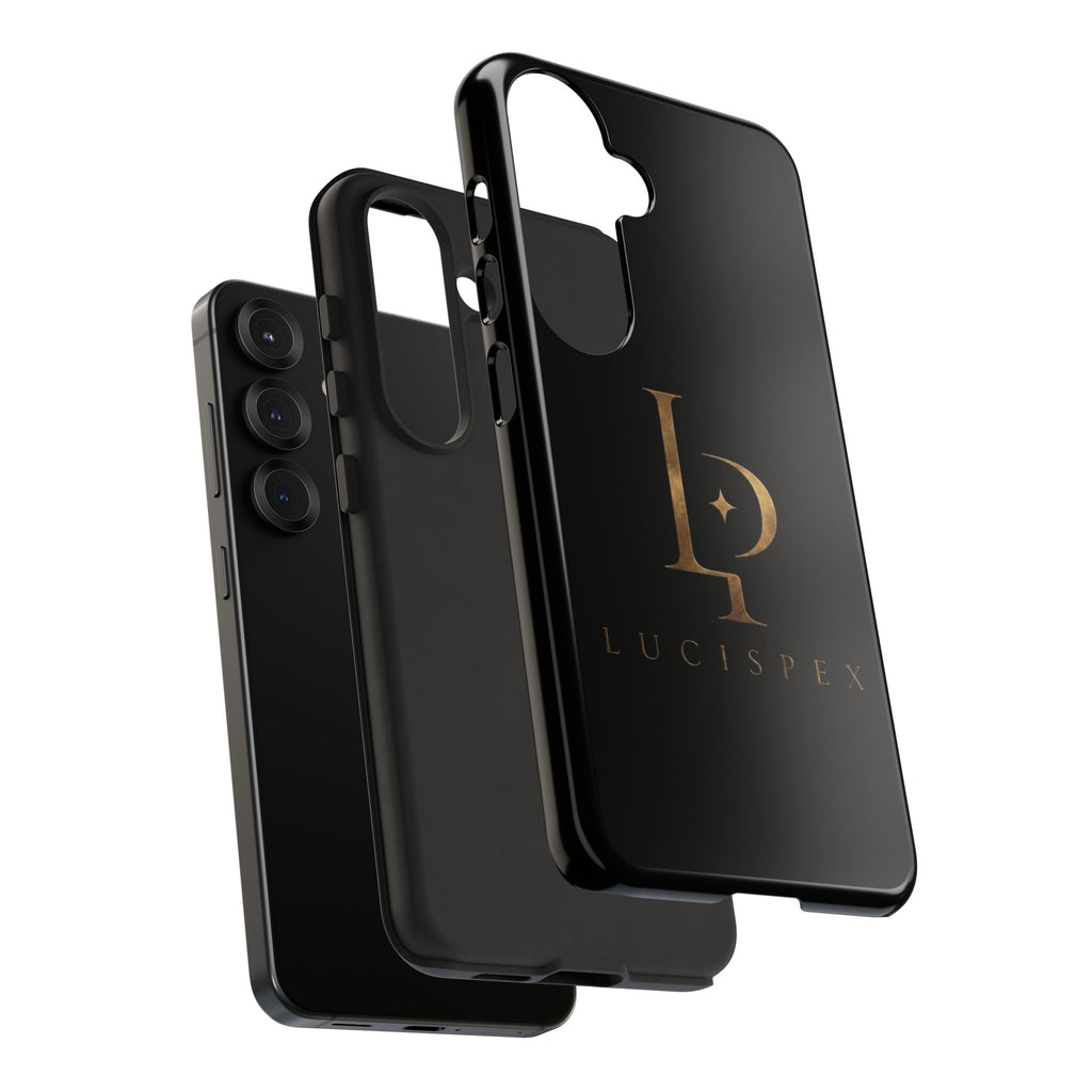 Phone Case — Black Lucispex Logo Tough Protective Case
