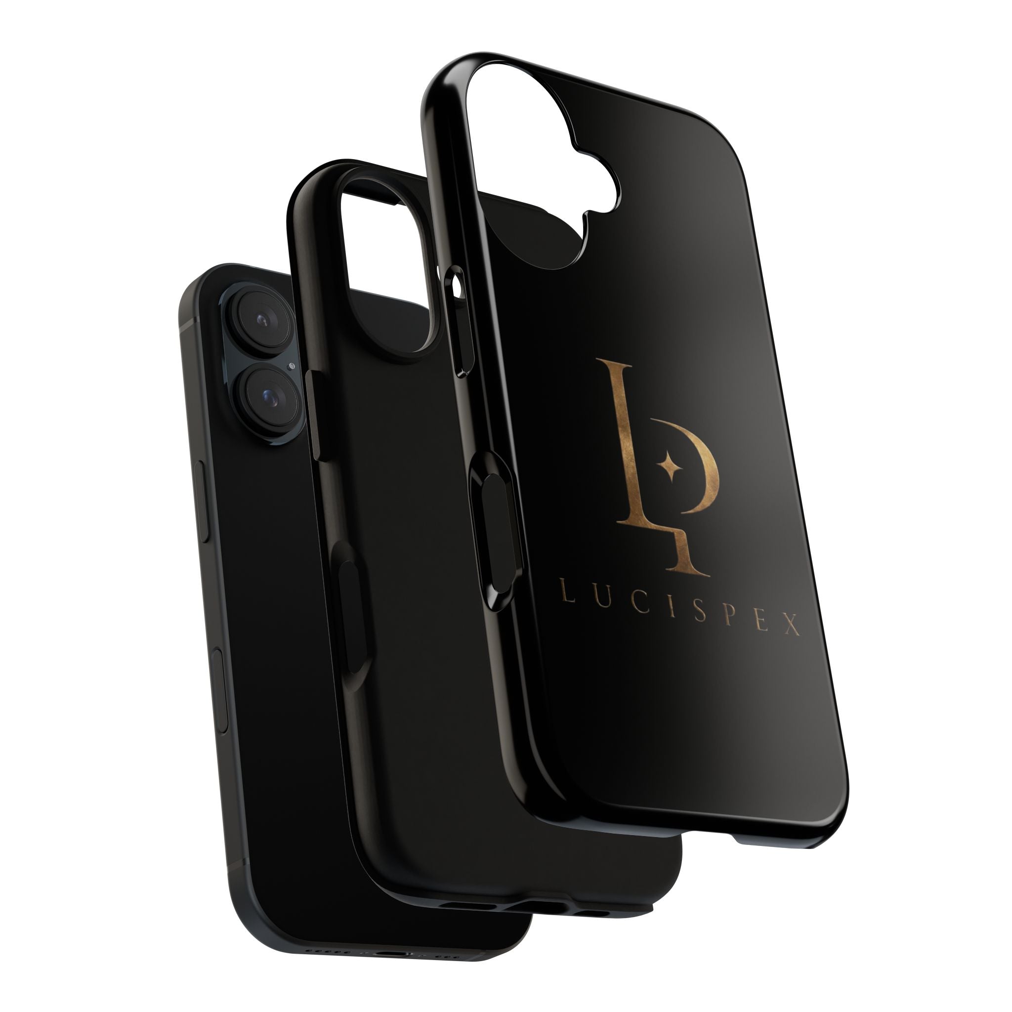 Phone Case — Black Lucispex Logo Tough Protective Case
