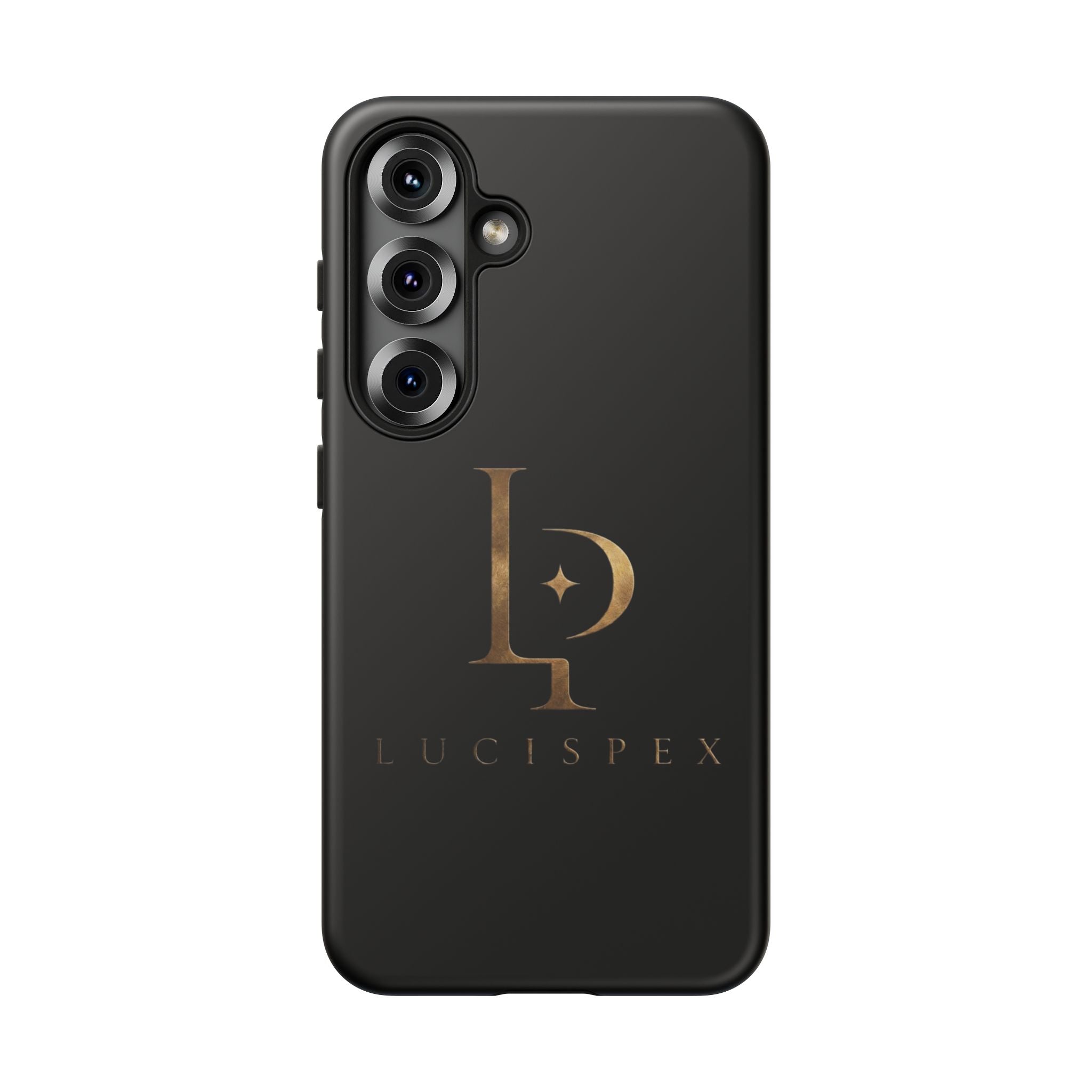 Phone Case — Black Lucispex Logo Tough Protective Case