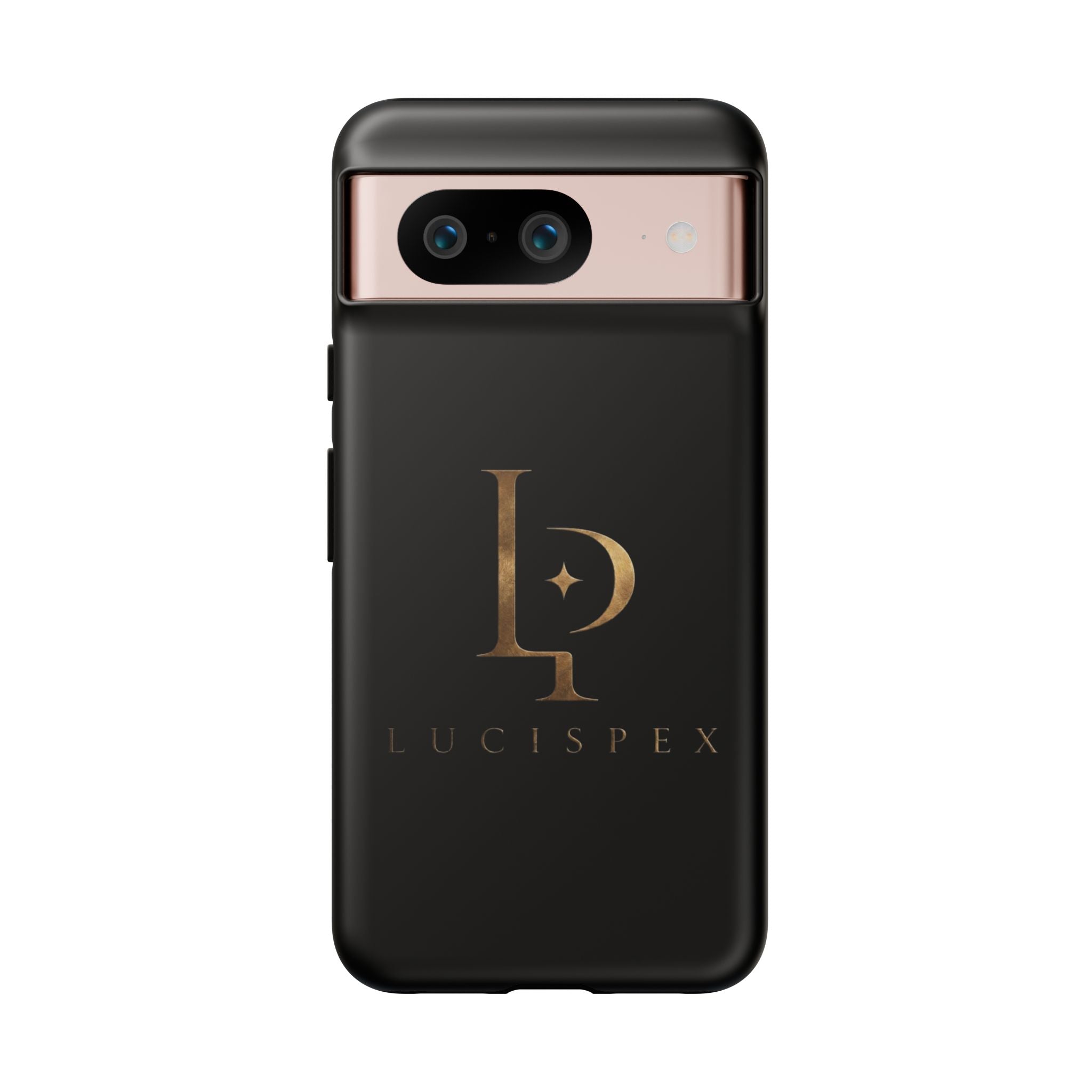 Phone Case — Black Lucispex Logo Tough Protective Case