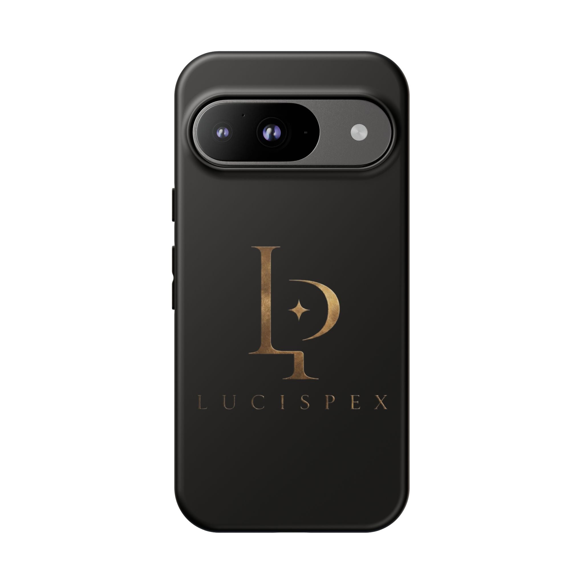 Phone Case — Black Lucispex Logo Tough Protective Case