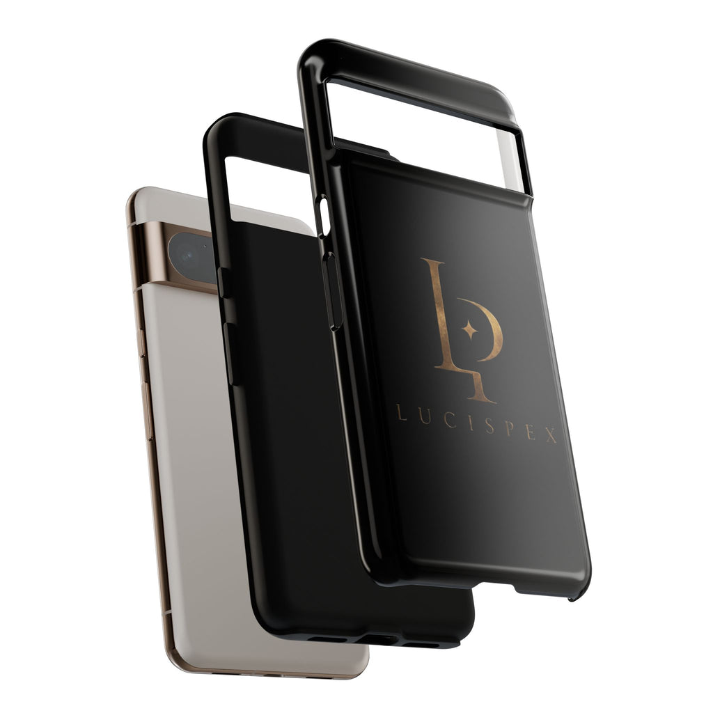 Phone Case — Black Lucispex Logo Tough Protective Case
