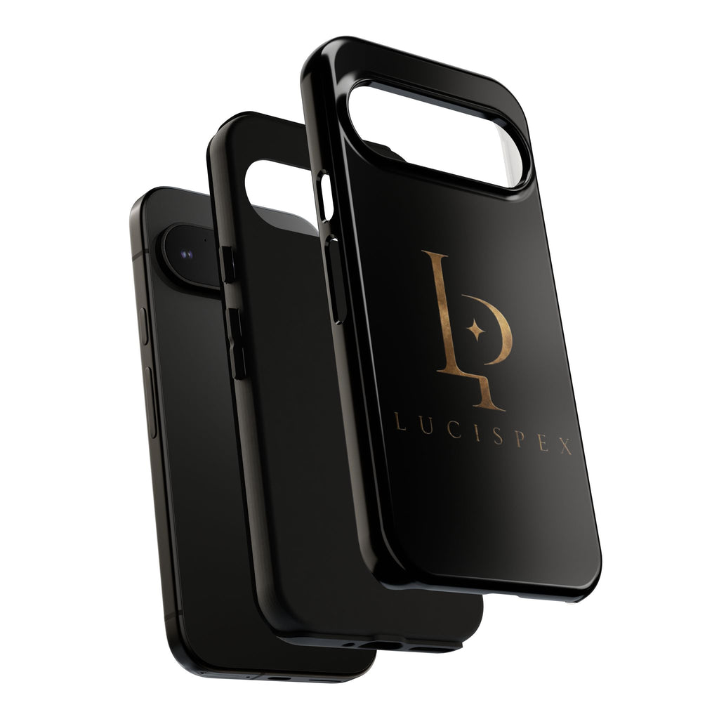 Phone Case — Black Lucispex Logo Tough Protective Case