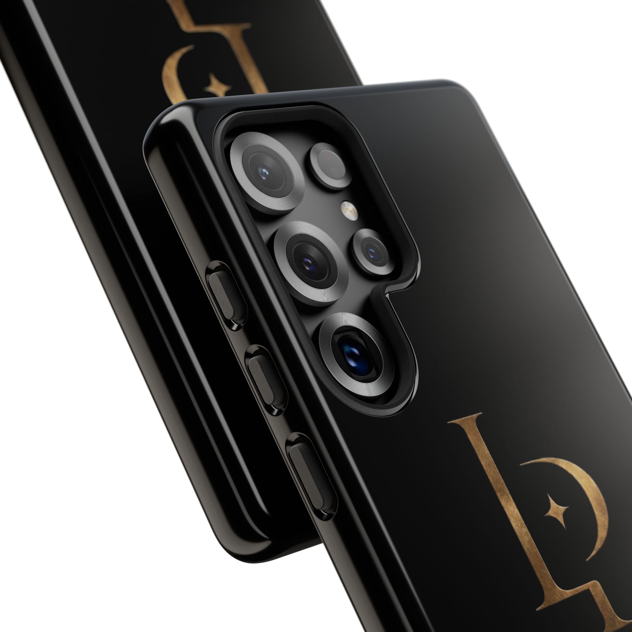 Phone Case — Black Lucispex Logo Tough Protective Case