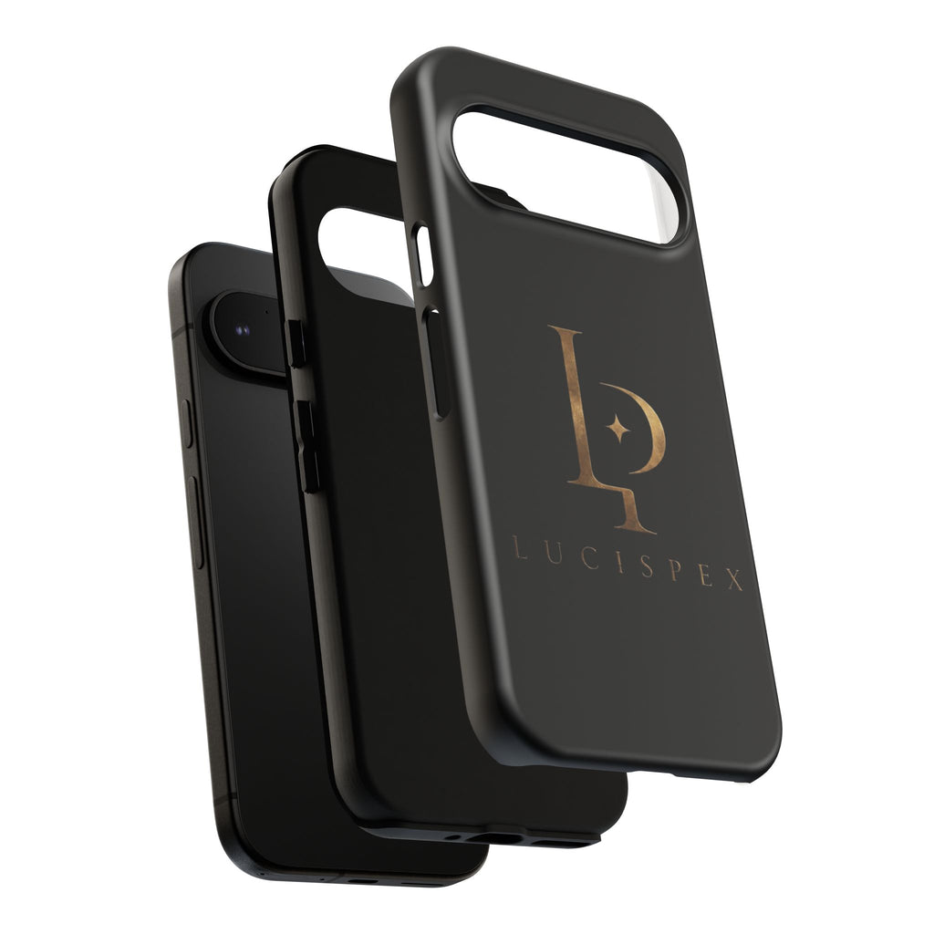 Phone Case — Black Lucispex Logo Tough Protective Case