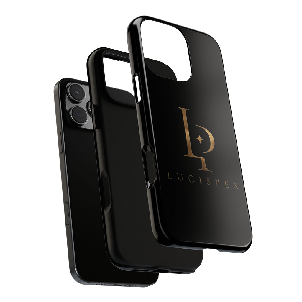 Phone Case — Black Lucispex Logo Tough Protective Case