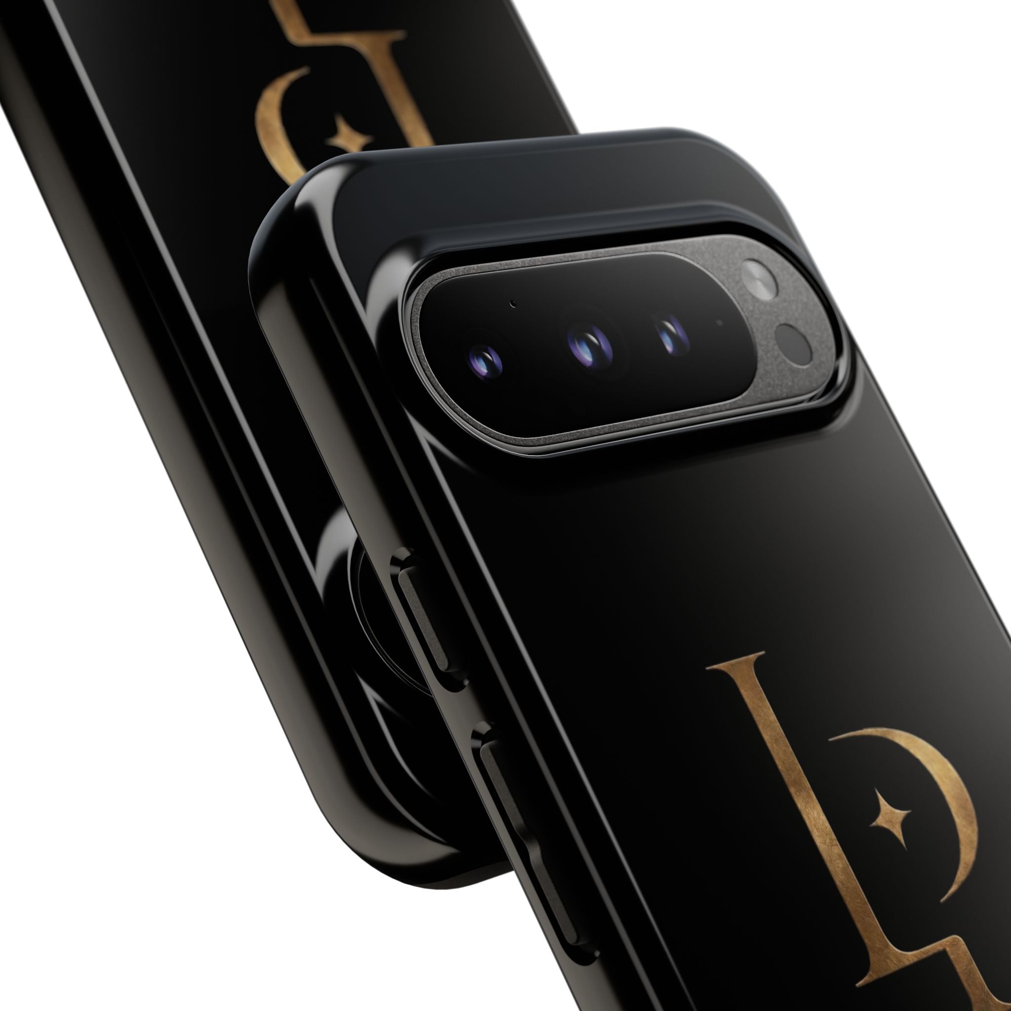Phone Case — Black Lucispex Logo Tough Protective Case