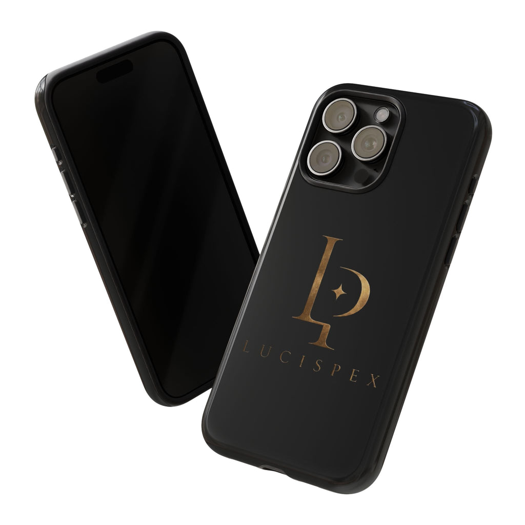 Phone Case — Black Lucispex Logo Tough Protective Case