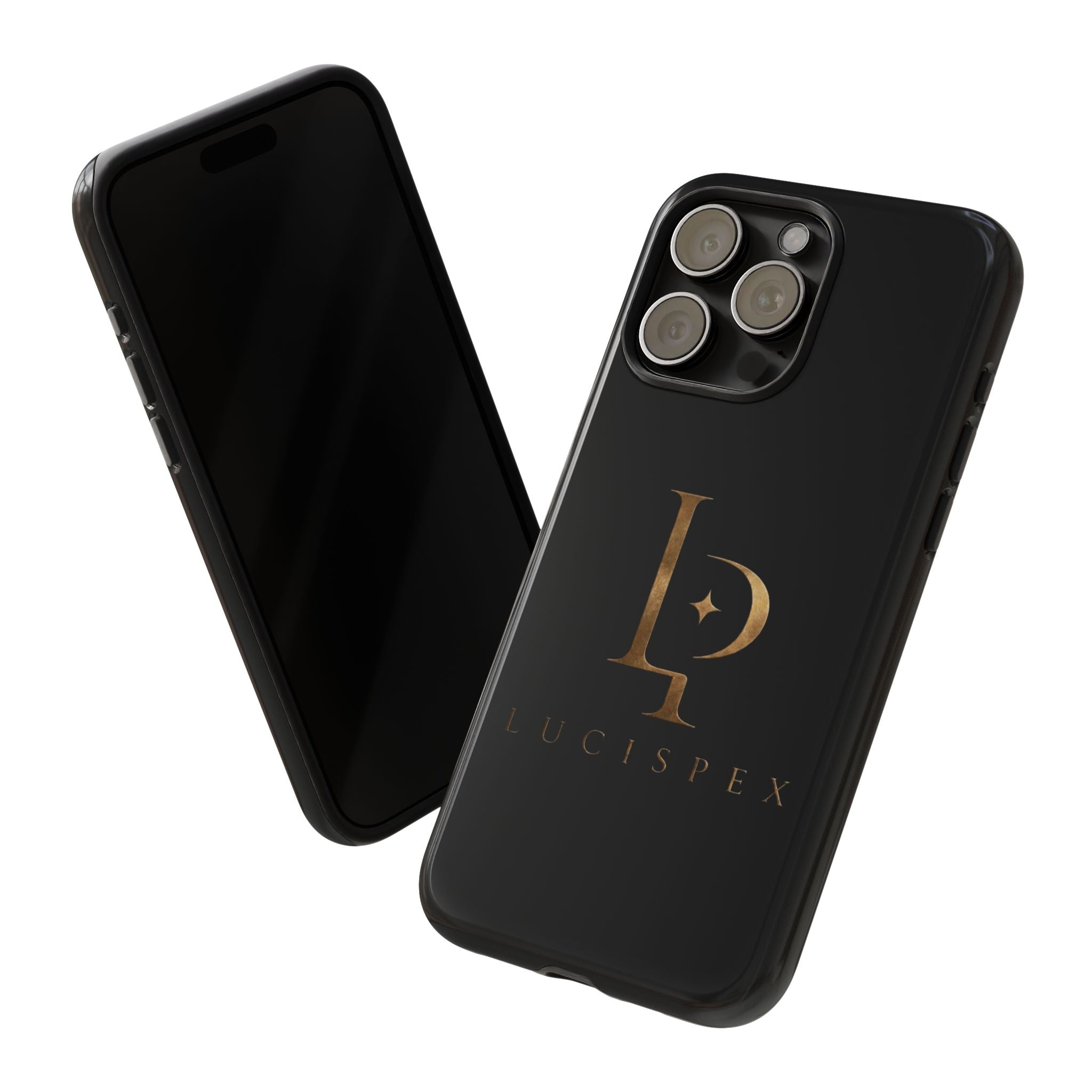 Phone Case — Black Lucispex Logo Tough Protective Case