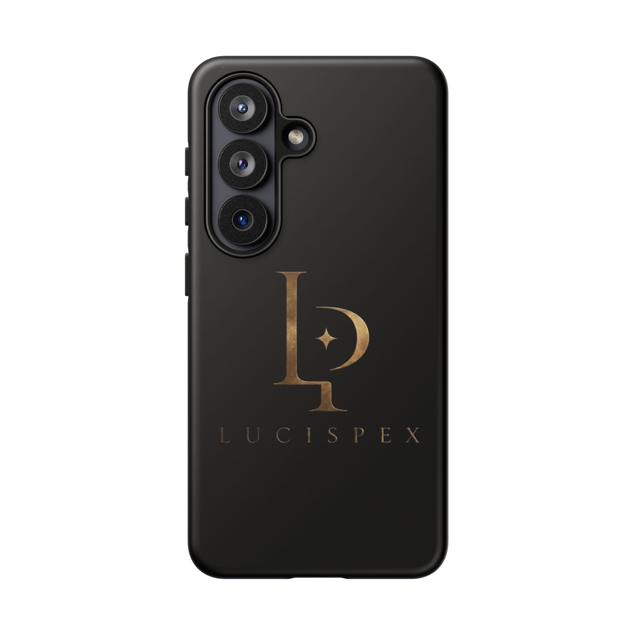 Phone Case — Black Lucispex Logo Tough Protective Case