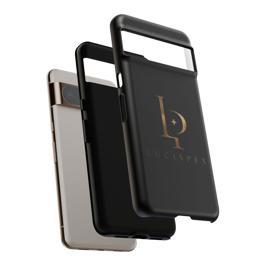 Phone Case — Black Lucispex Logo Tough Protective Case