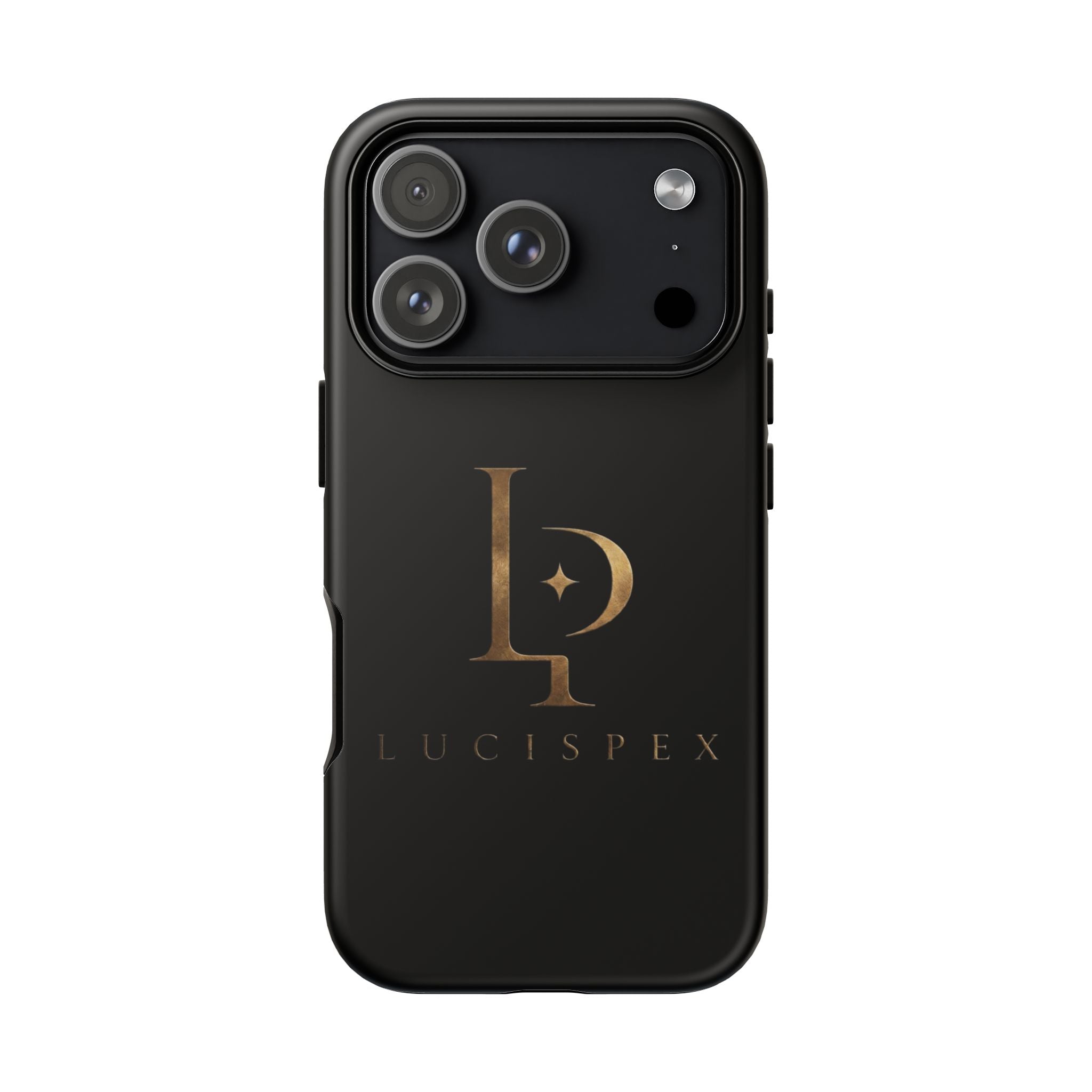 Phone Case — Black Lucispex Logo Tough Protective Case