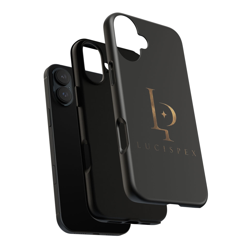 Phone Case — Black Lucispex Logo Tough Protective Case