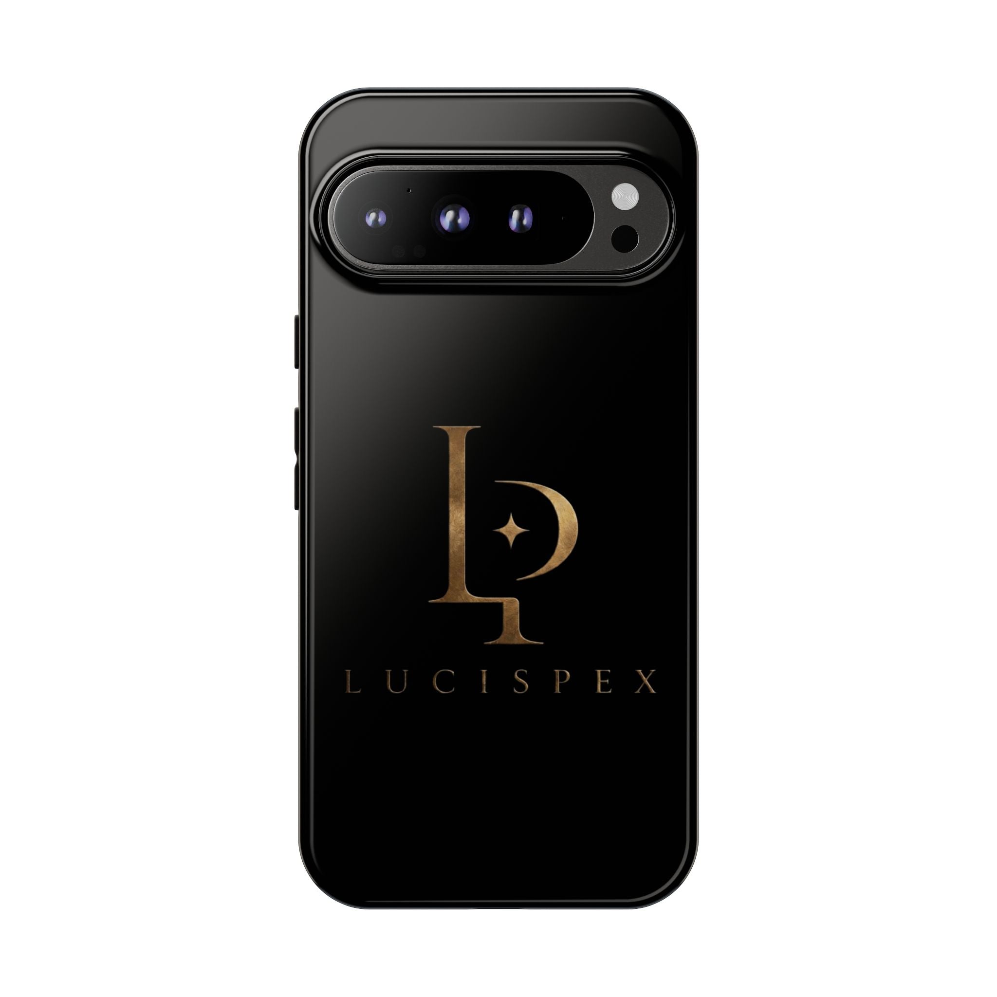 Phone Case — Black Lucispex Logo Tough Protective Case