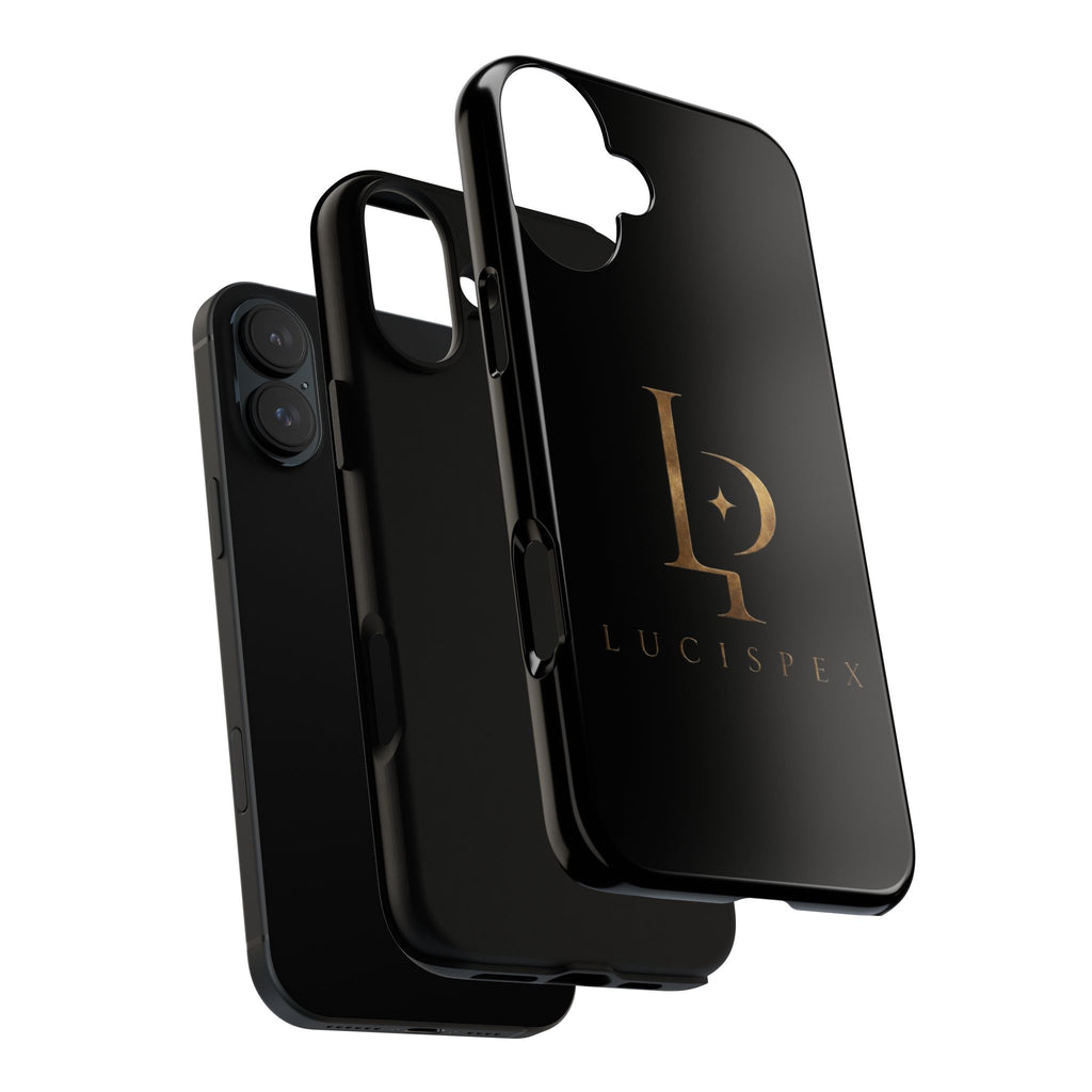 Phone Case — Black Lucispex Logo Tough Protective Case