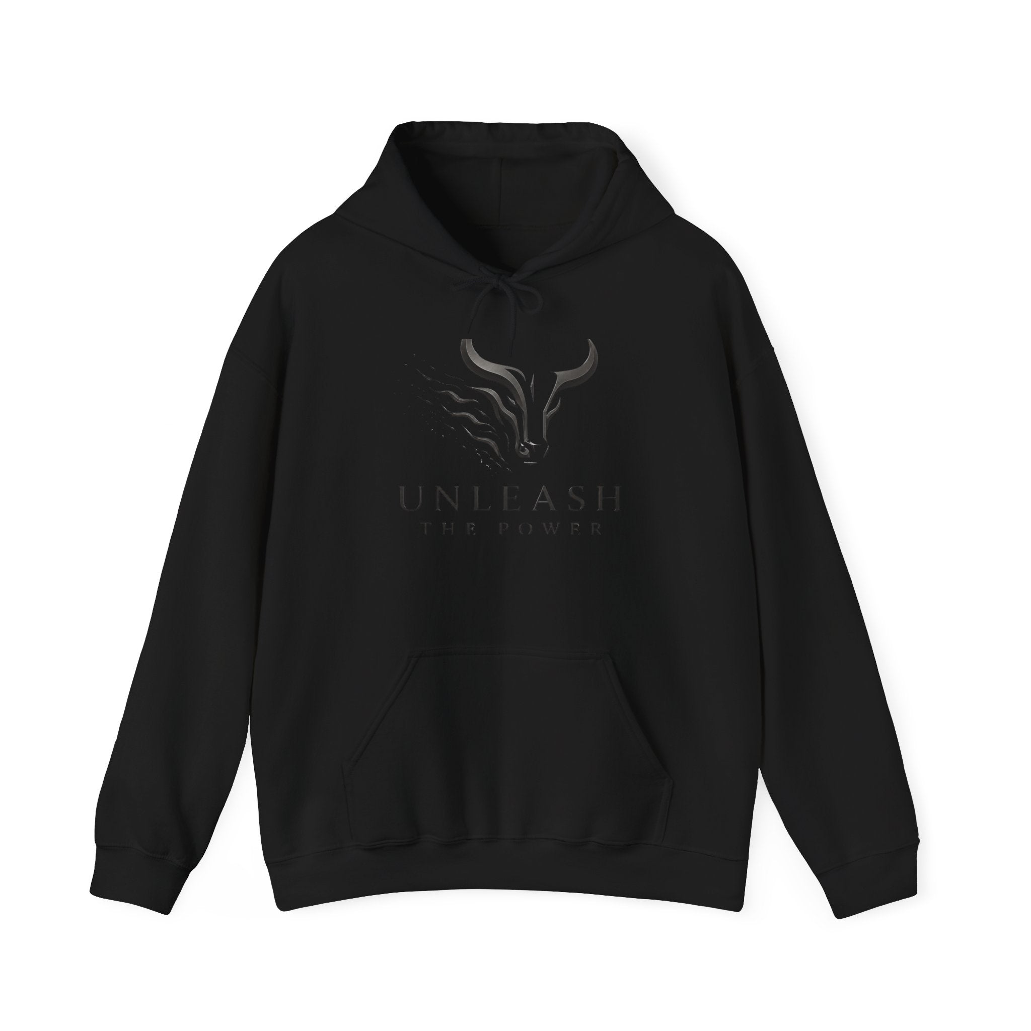 Unleash the Power Hoodie — Minimal Bull Logo Sweatshirt