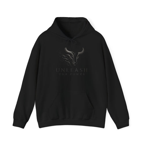Unleash the Power Hoodie — Minimal Bull Logo Sweatshirt