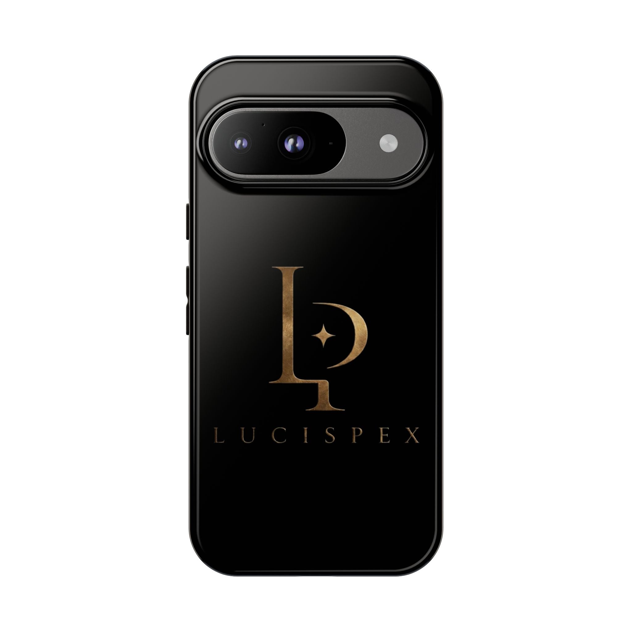 Phone Case — Black Lucispex Logo Tough Protective Case