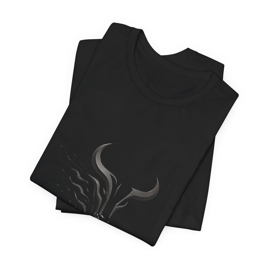 Unleash The Power Tee — Minimal Bull Logo Motivational T-Shirt