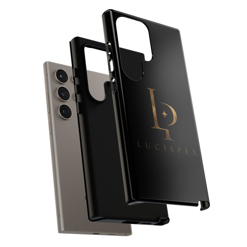 Phone Case — Black Lucispex Logo Tough Protective Case