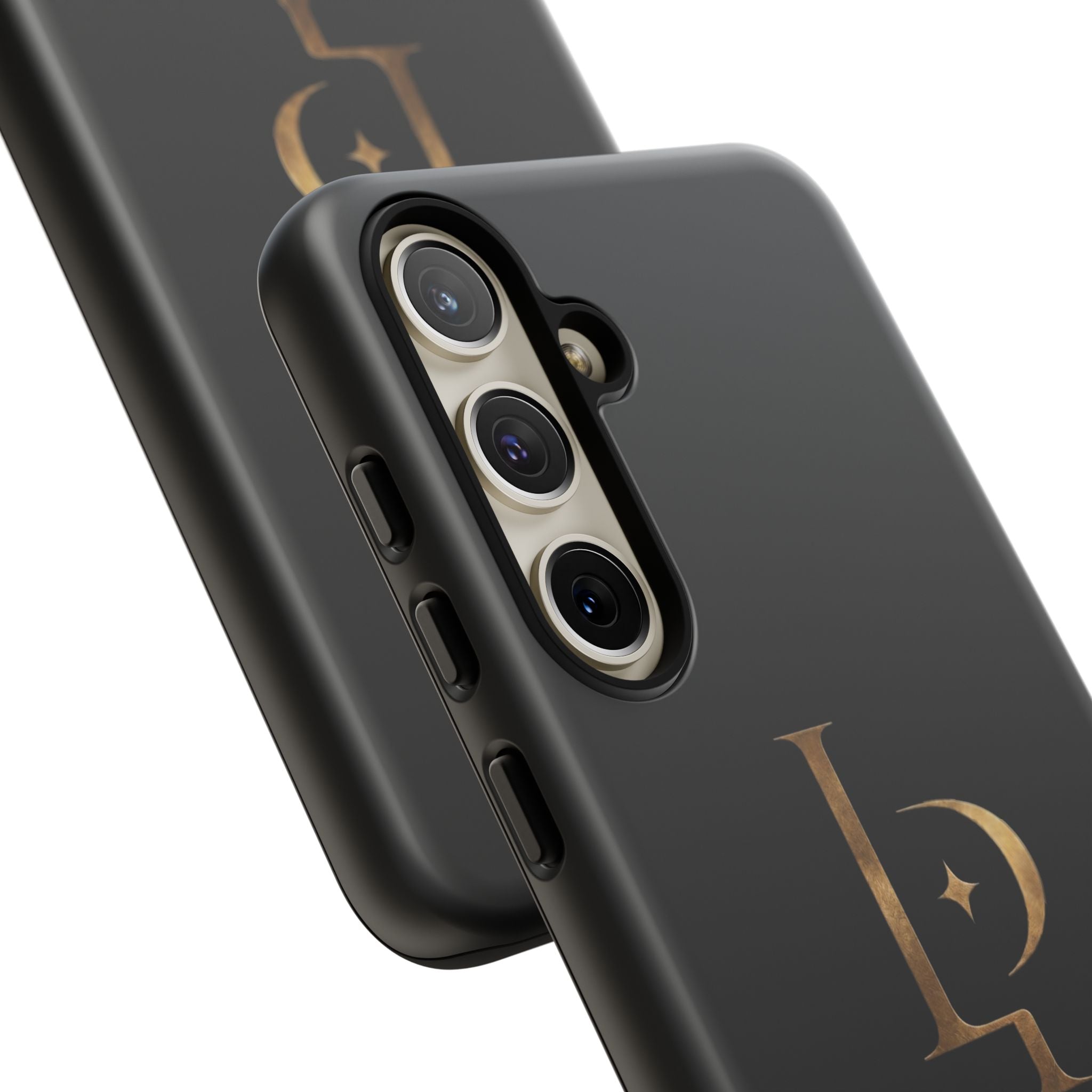 Phone Case — Black Lucispex Logo Tough Protective Case