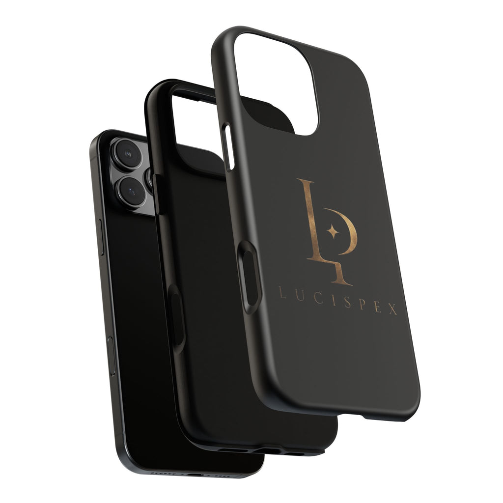 Phone Case — Black Lucispex Logo Tough Protective Case