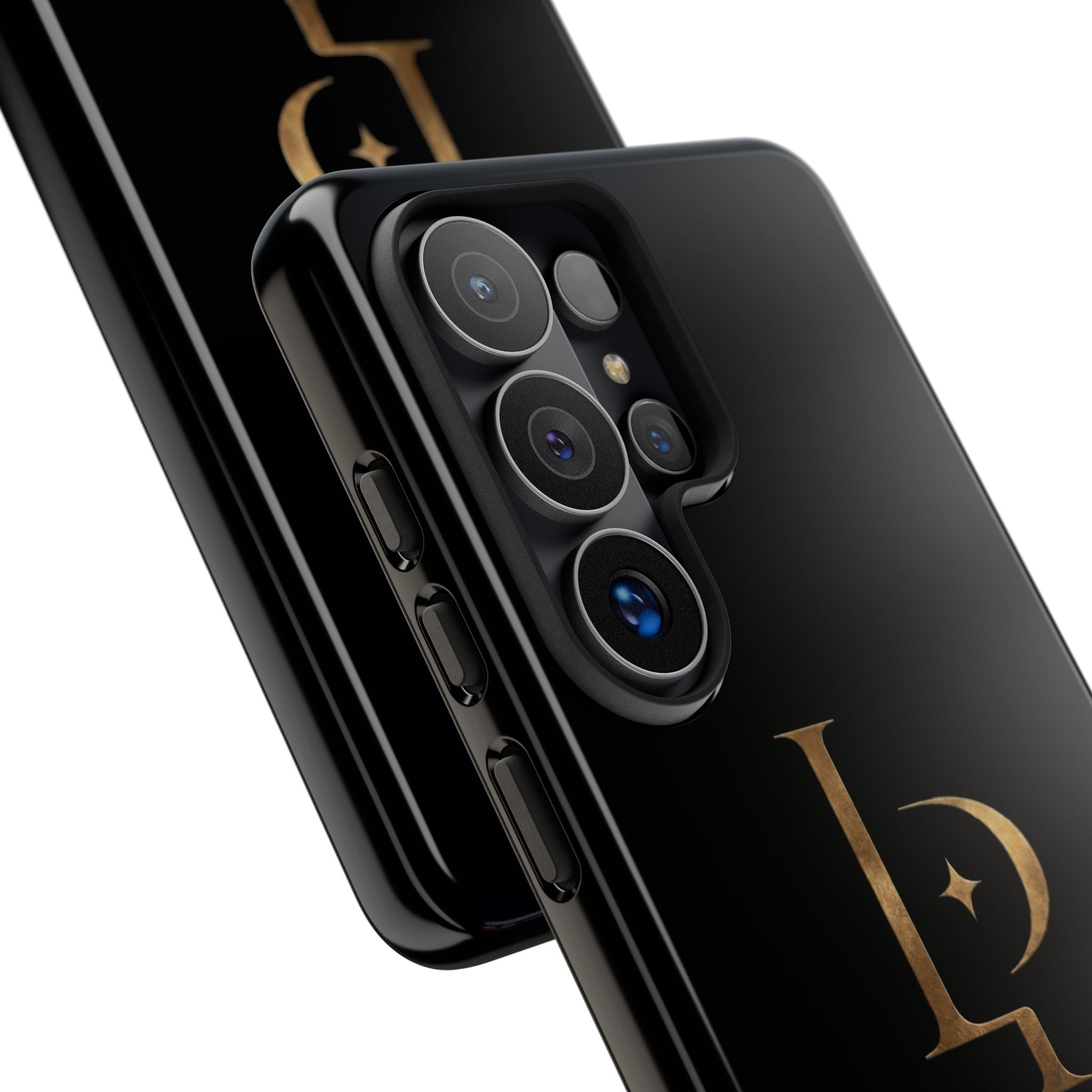 Phone Case — Black Lucispex Logo Tough Protective Case