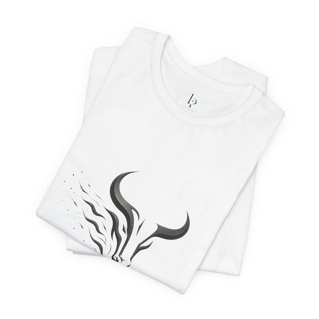 Unleash The Power Tee — Minimal Bull Logo Motivational T-Shirt