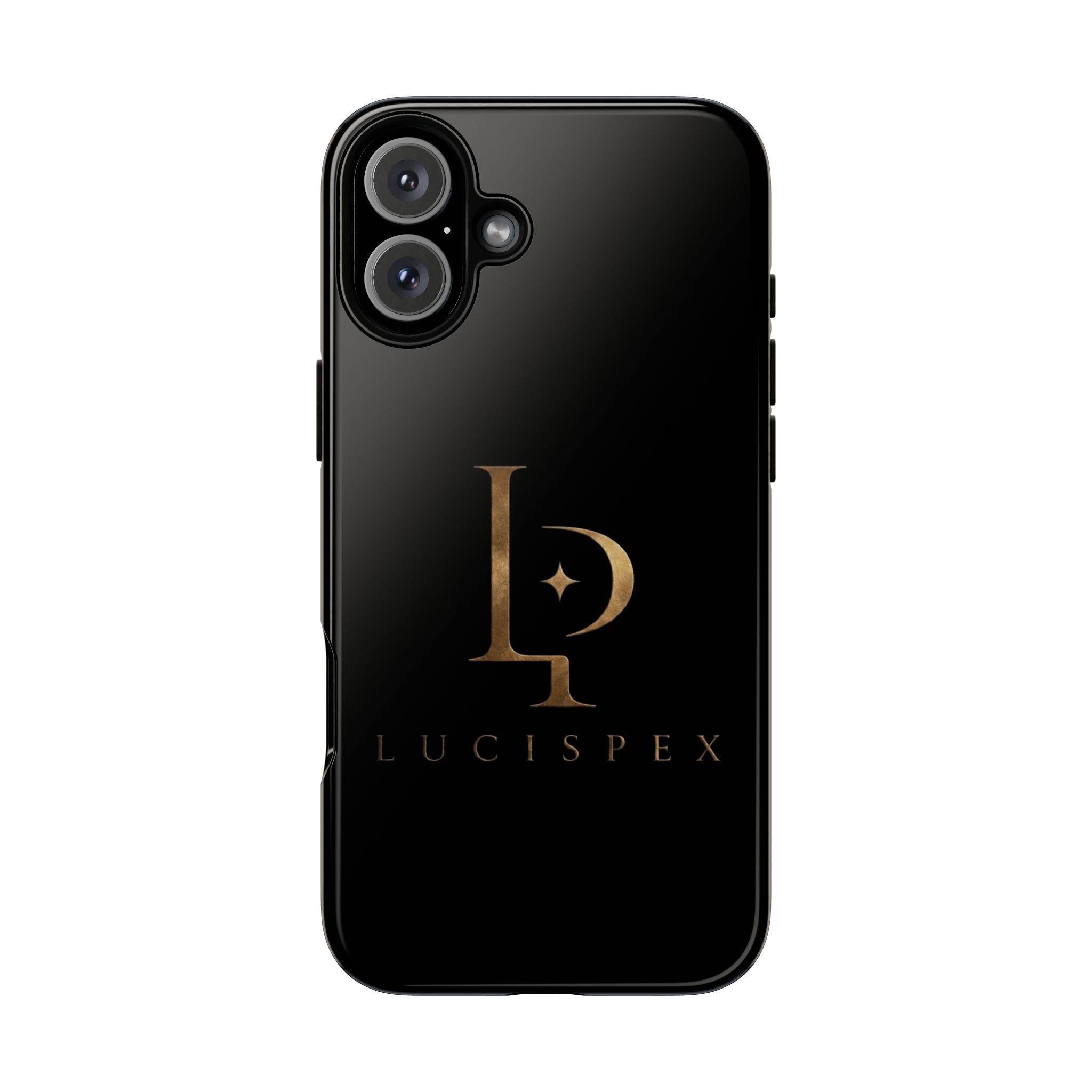 Phone Case — Black Lucispex Logo Tough Protective Case