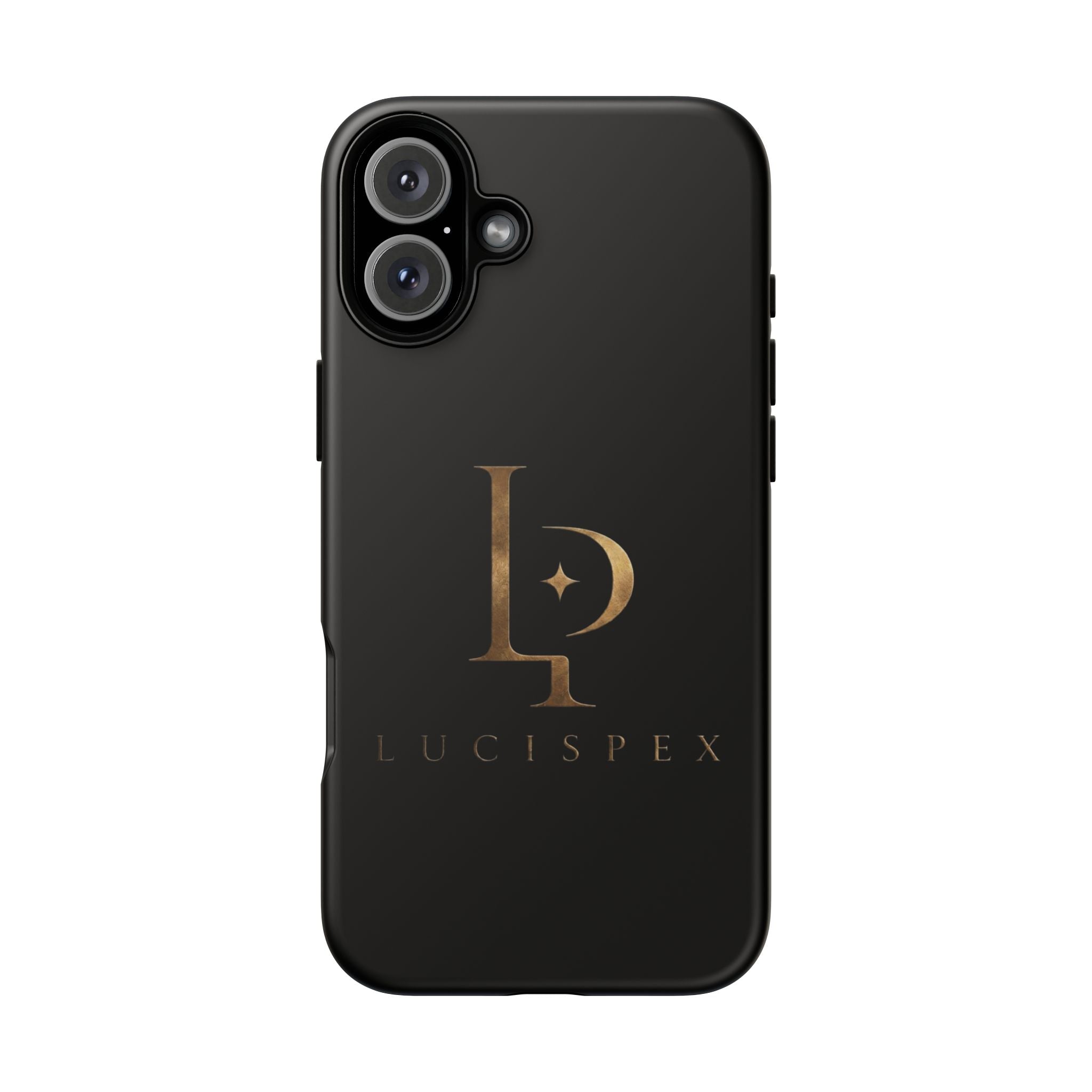 Phone Case — Black Lucispex Logo Tough Protective Case
