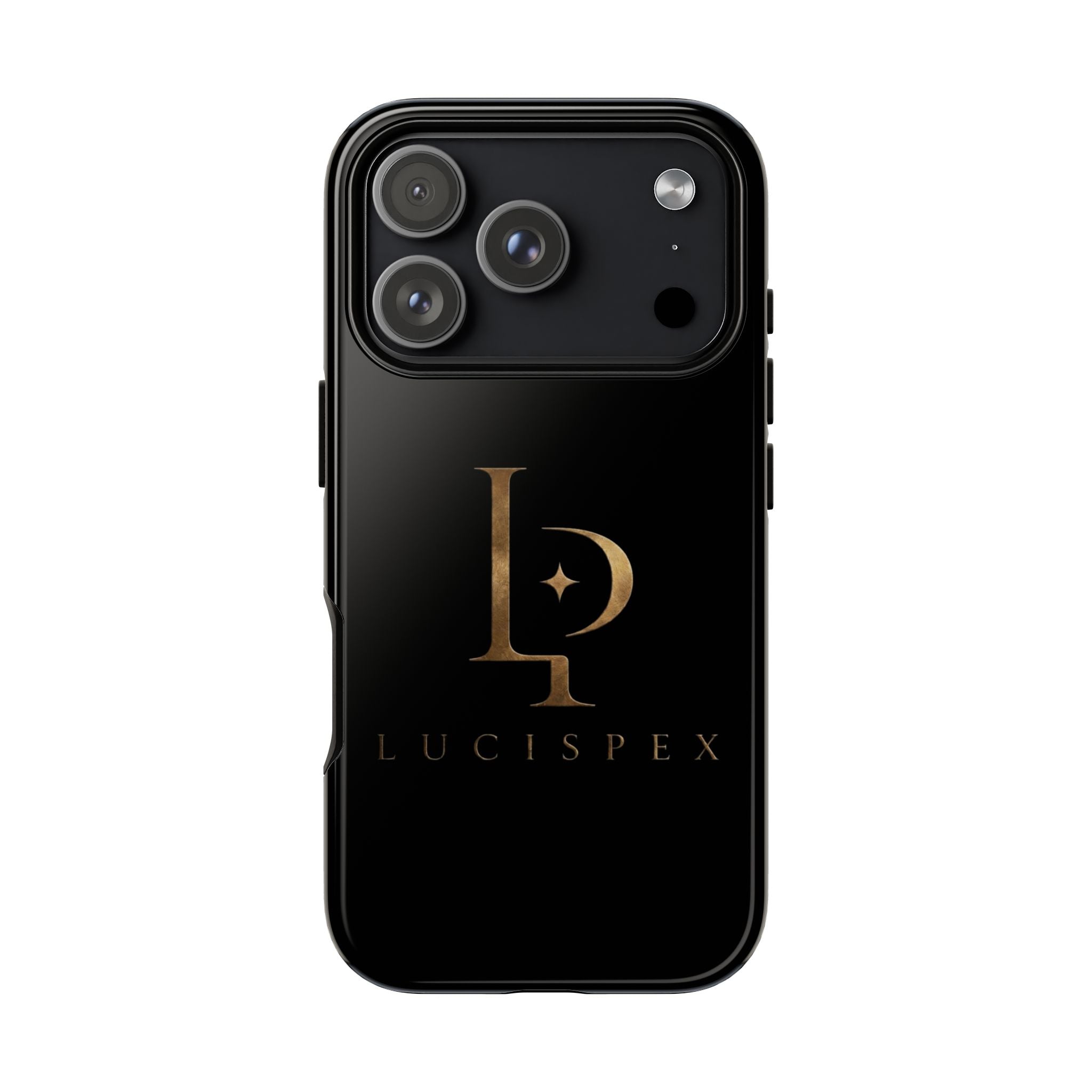 Phone Case — Black Lucispex Logo Tough Protective Case