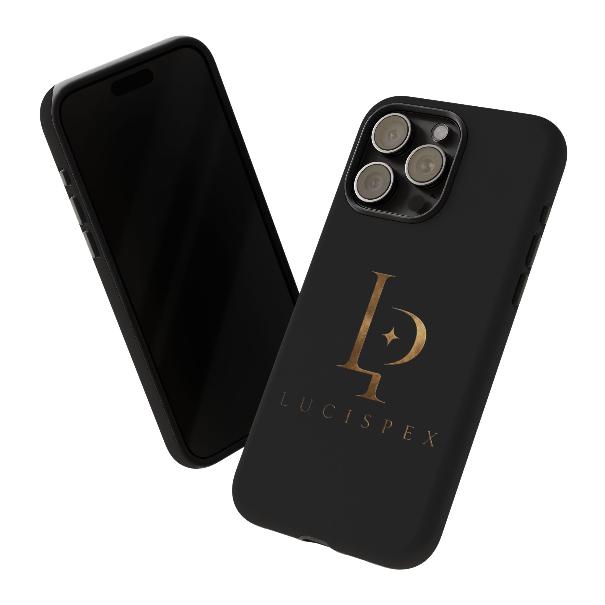 Phone Case — Black Lucispex Logo Tough Protective Case