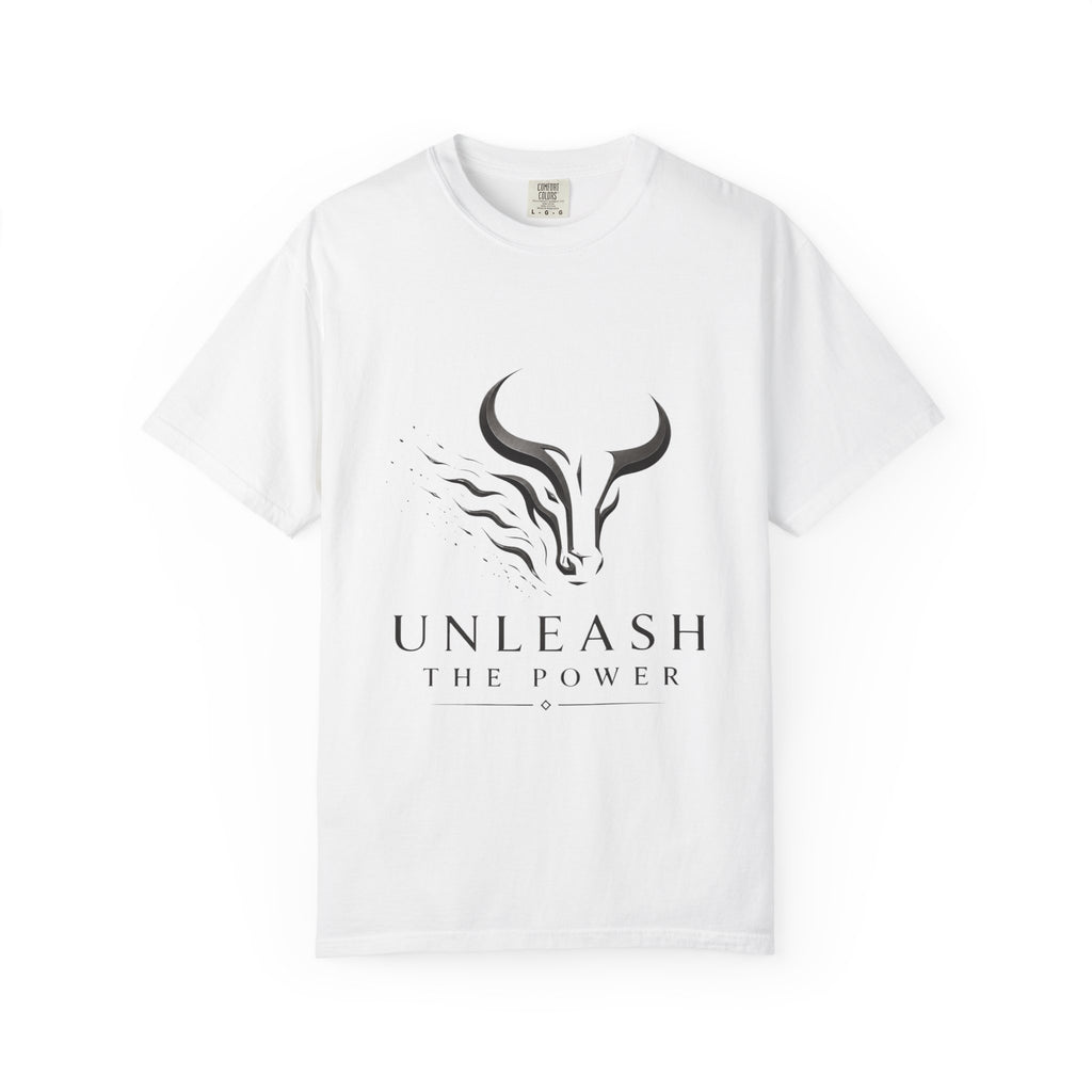 Unleash The Power T-Shirt — Bull Logo Motivational Graphic Tee