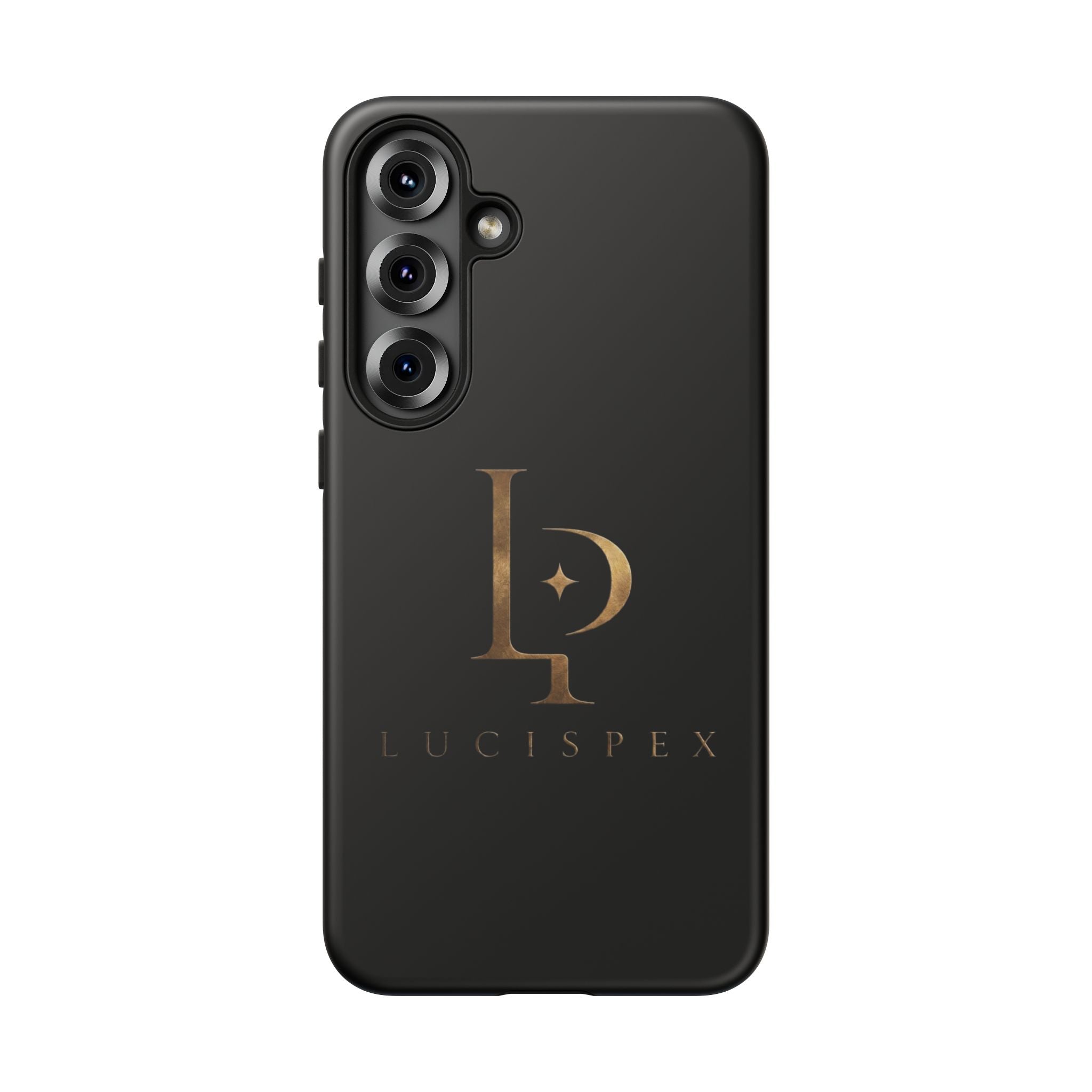 Phone Case — Black Lucispex Logo Tough Protective Case