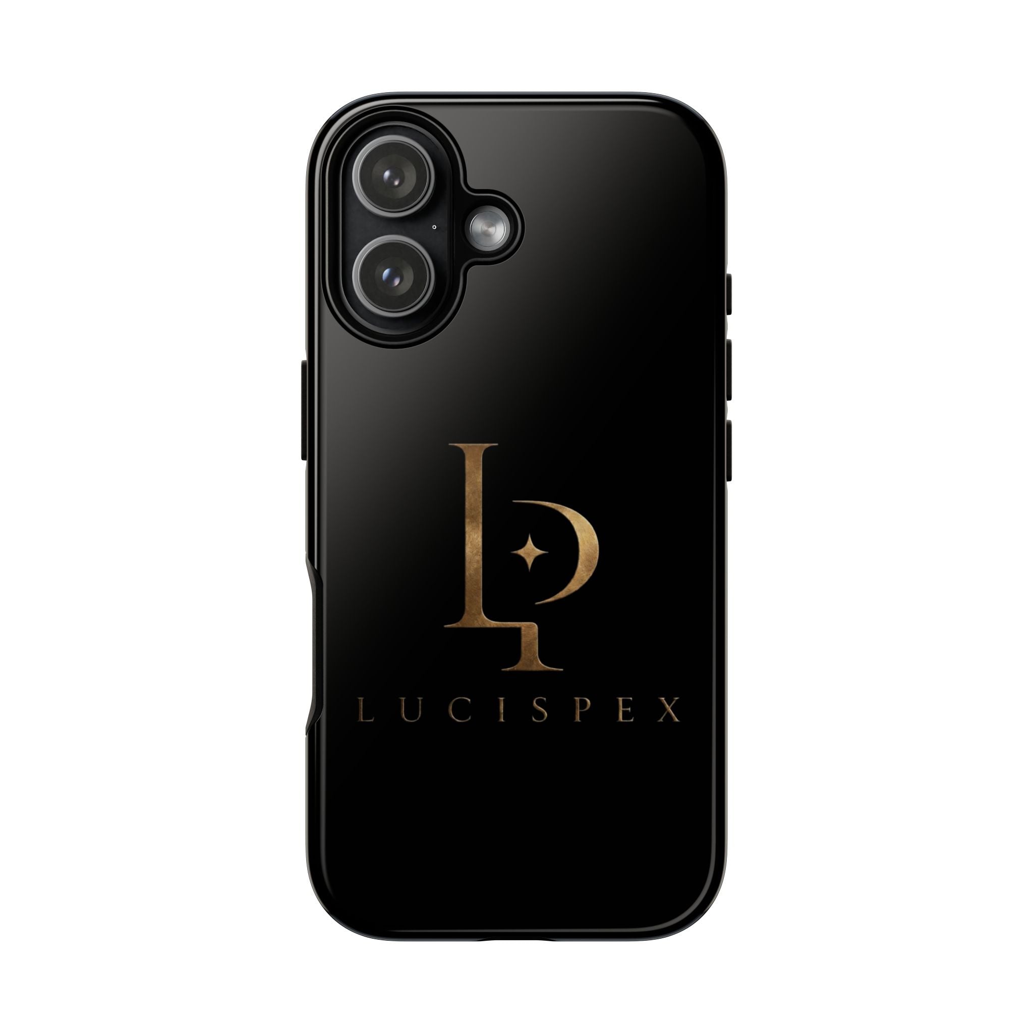 Phone Case — Black Lucispex Logo Tough Protective Case