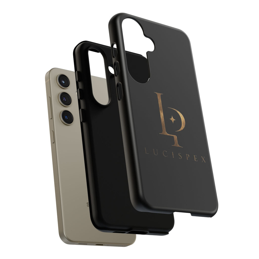 Phone Case — Black Lucispex Logo Tough Protective Case