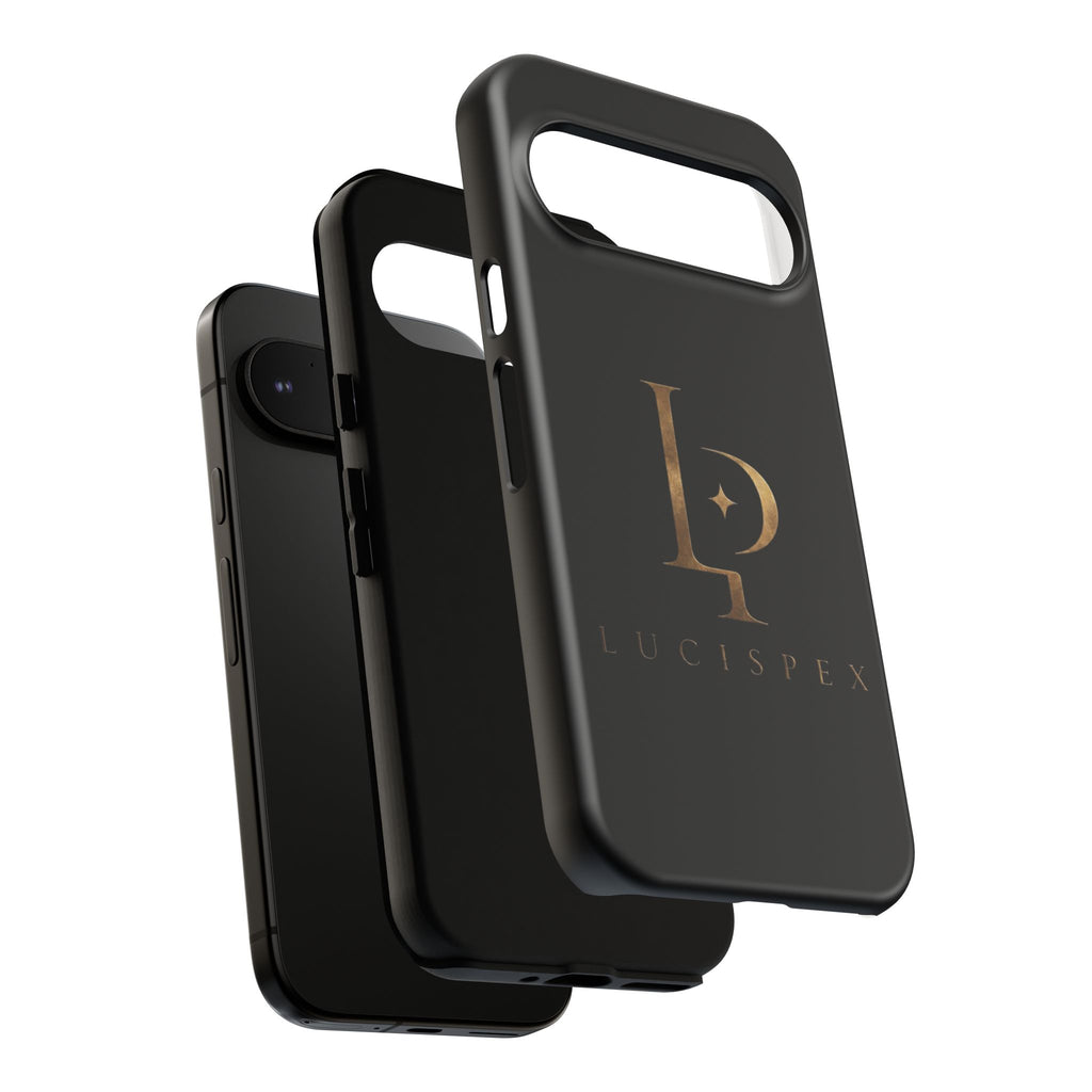 Phone Case — Black Lucispex Logo Tough Protective Case
