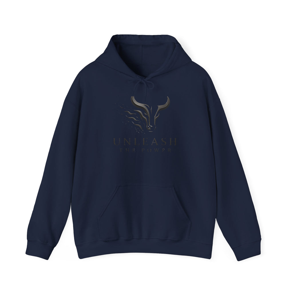 Unleash the Power Hoodie — Minimal Bull Logo Sweatshirt