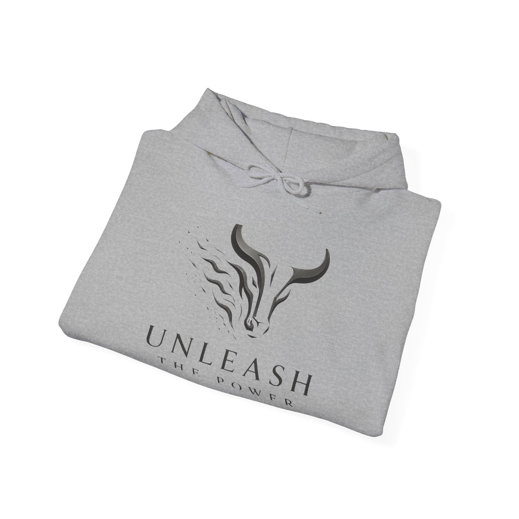 Unleash the Power Hoodie — Minimal Bull Logo Sweatshirt