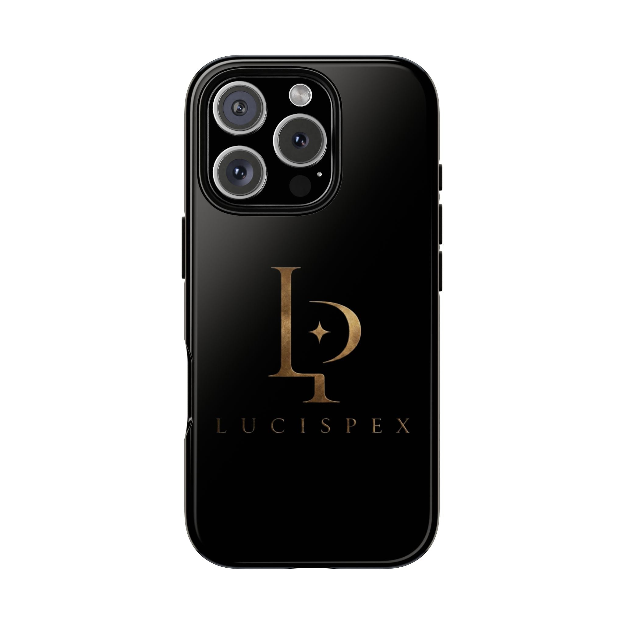 Phone Case — Black Lucispex Logo Tough Protective Case