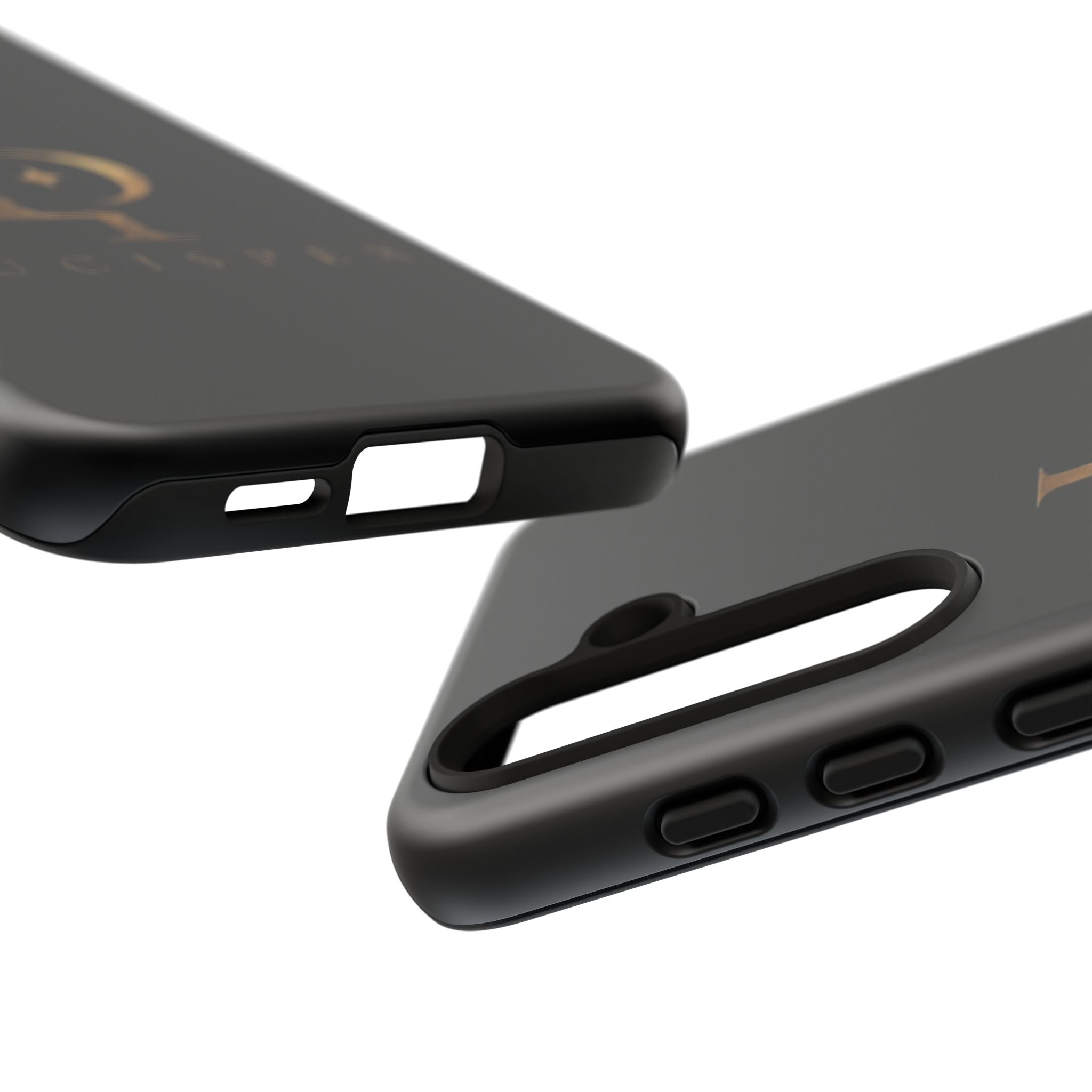 Phone Case — Black Lucispex Logo Tough Protective Case