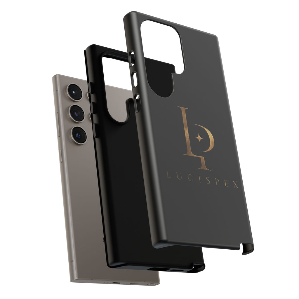 Phone Case — Black Lucispex Logo Tough Protective Case