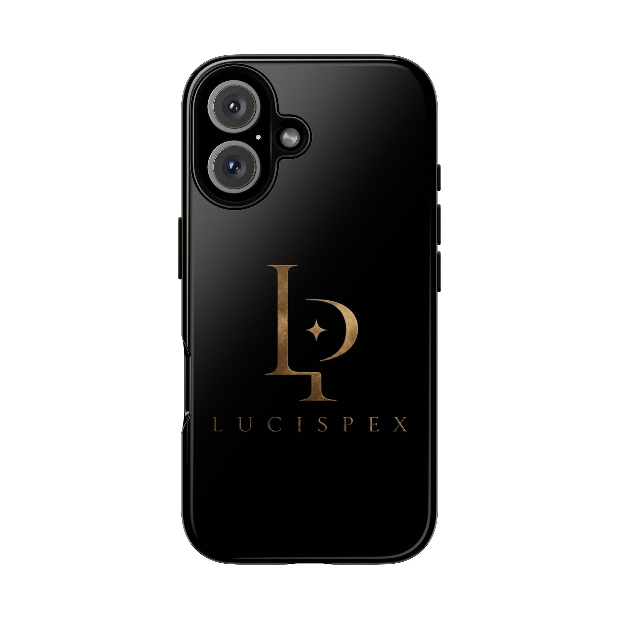 Phone Case — Black Lucispex Logo Tough Protective Case